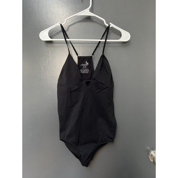 Free People Tops - Free People Intimately Sz M/L Women's One-Piece Bodysuit Ribbed Black Solid